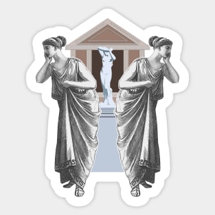 Greece mythology and temples Sticker